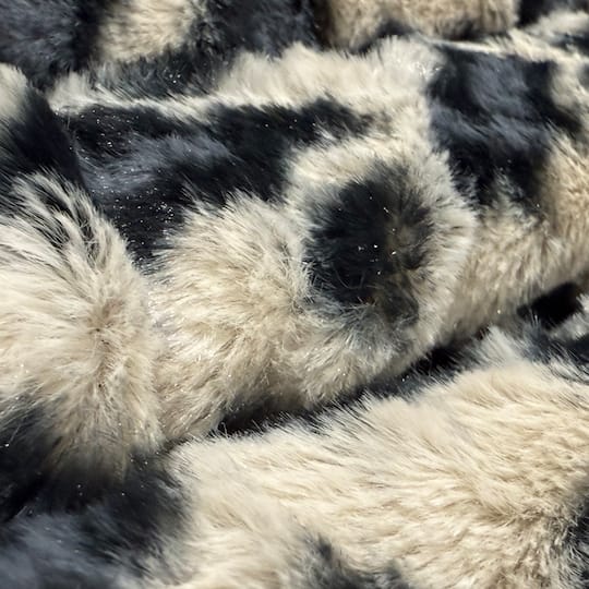 Feldman Snow Leopard Safari Faux Fur Fabric